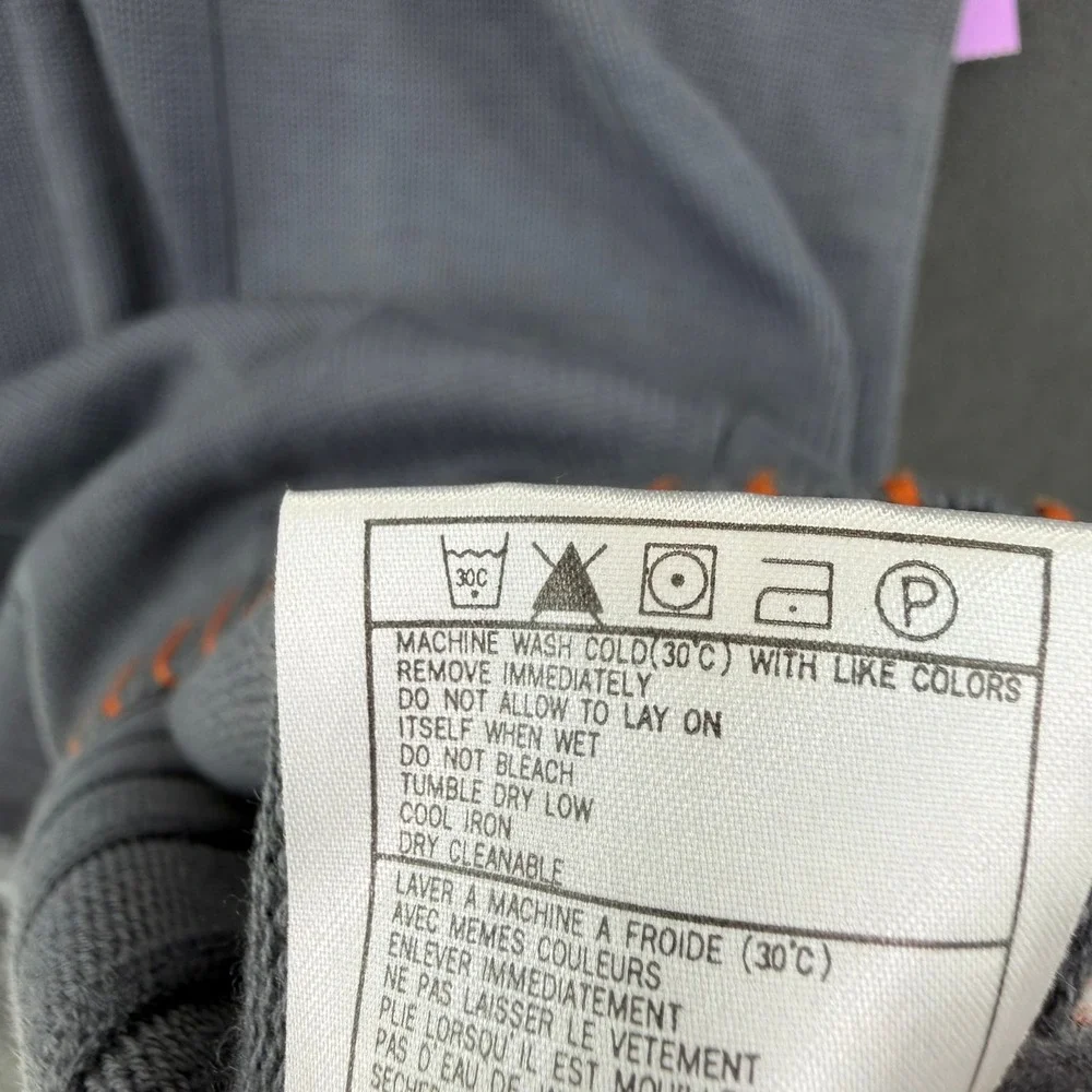 VTG Nike Air Jordan Argyle Sweater Vest 3XL Gray Orange Knit Jumpman Y2K READ